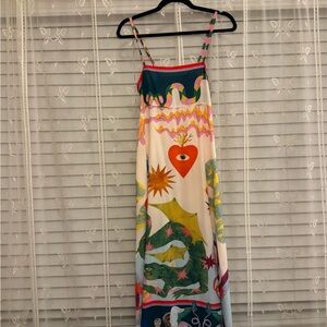 GENTLY WORN | COLORFUL MAXI SUNDRESS | MEDIUM